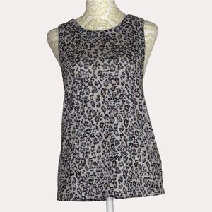 Z Supply Animal Print Tank Top Knit Blouse S